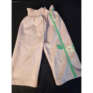 Vintage 80s Kmart Togs Pink Pull On Pants Size 12mo Baby Girls Made USA